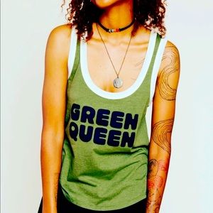 NWT EARTHBOUND TRADING COMPANY BOHO MEAN GREEN TANK OLIVE GREEN L AND XL